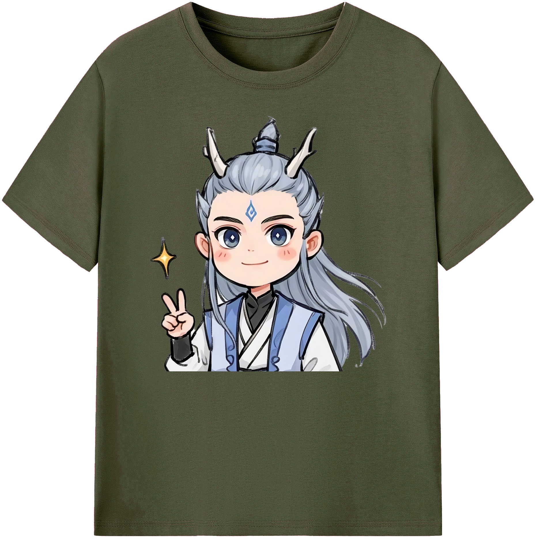 （画像用） Ne Zha 2 ナタ 魔童の大暴れ 綿100％ メンズ半袖Tシャツ｜肌触りやわらか＆通気性